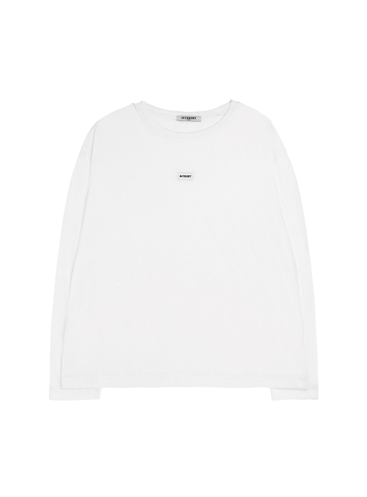 인터레스트(INTEREST) INTEREST NAME PATCH TOP_WHITE