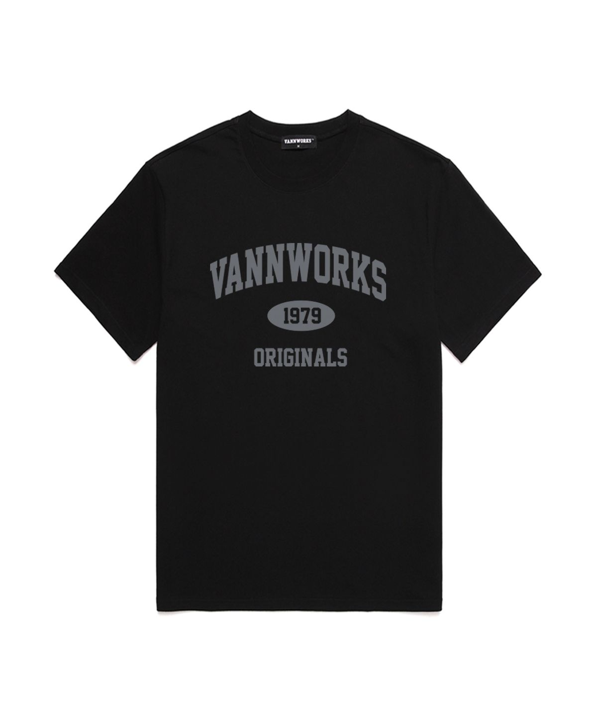 밴웍스(VANNWORKS) 아치 오리지널 반팔 티셔츠 (VS0021) 블랙_그레이