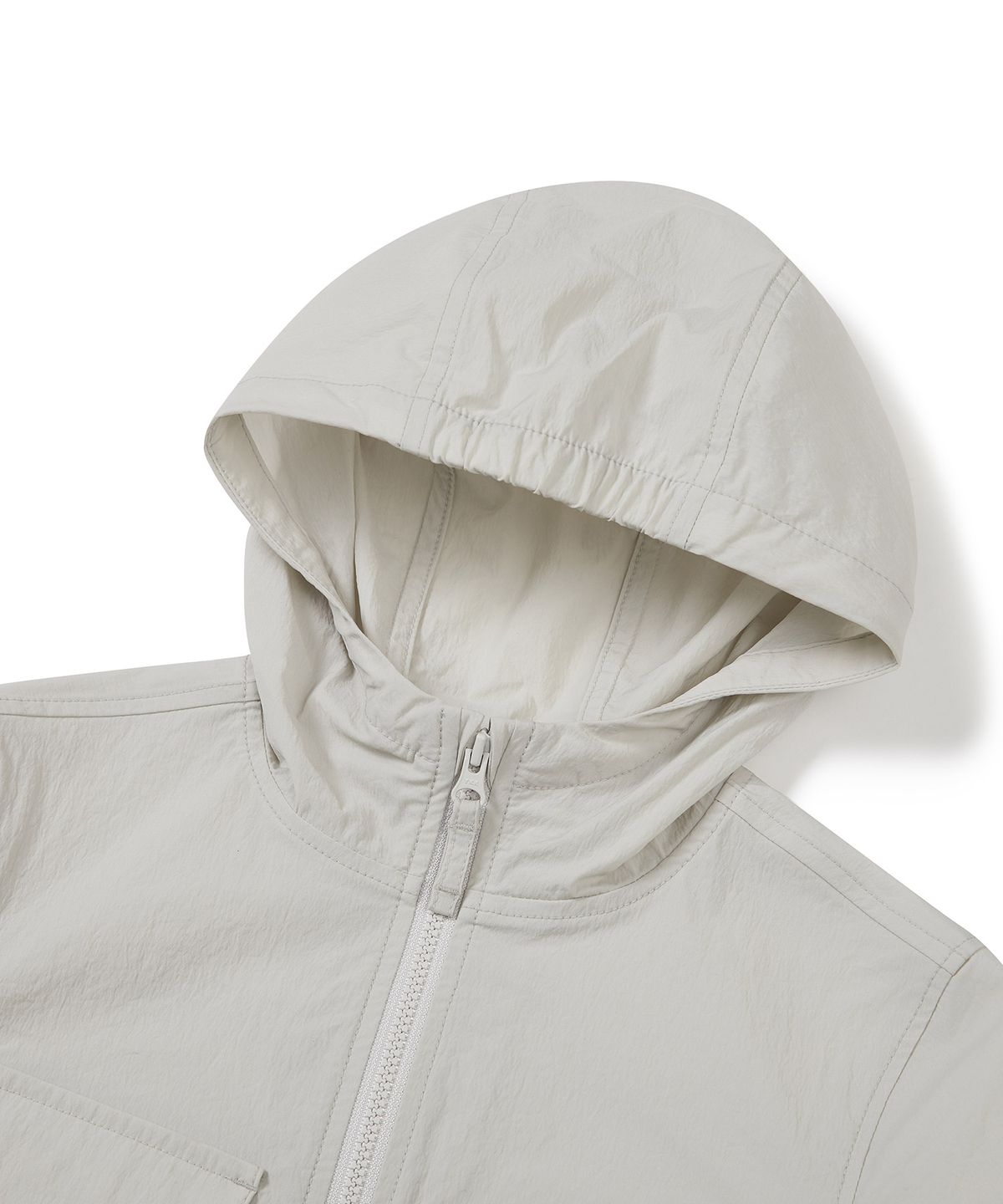 스노우피크 어패럴 키즈(SNOWPEAK APPAREL KIDS) 키즈 루트 아웃포켓 바람막이 Light Beige (S23MKRWB85)