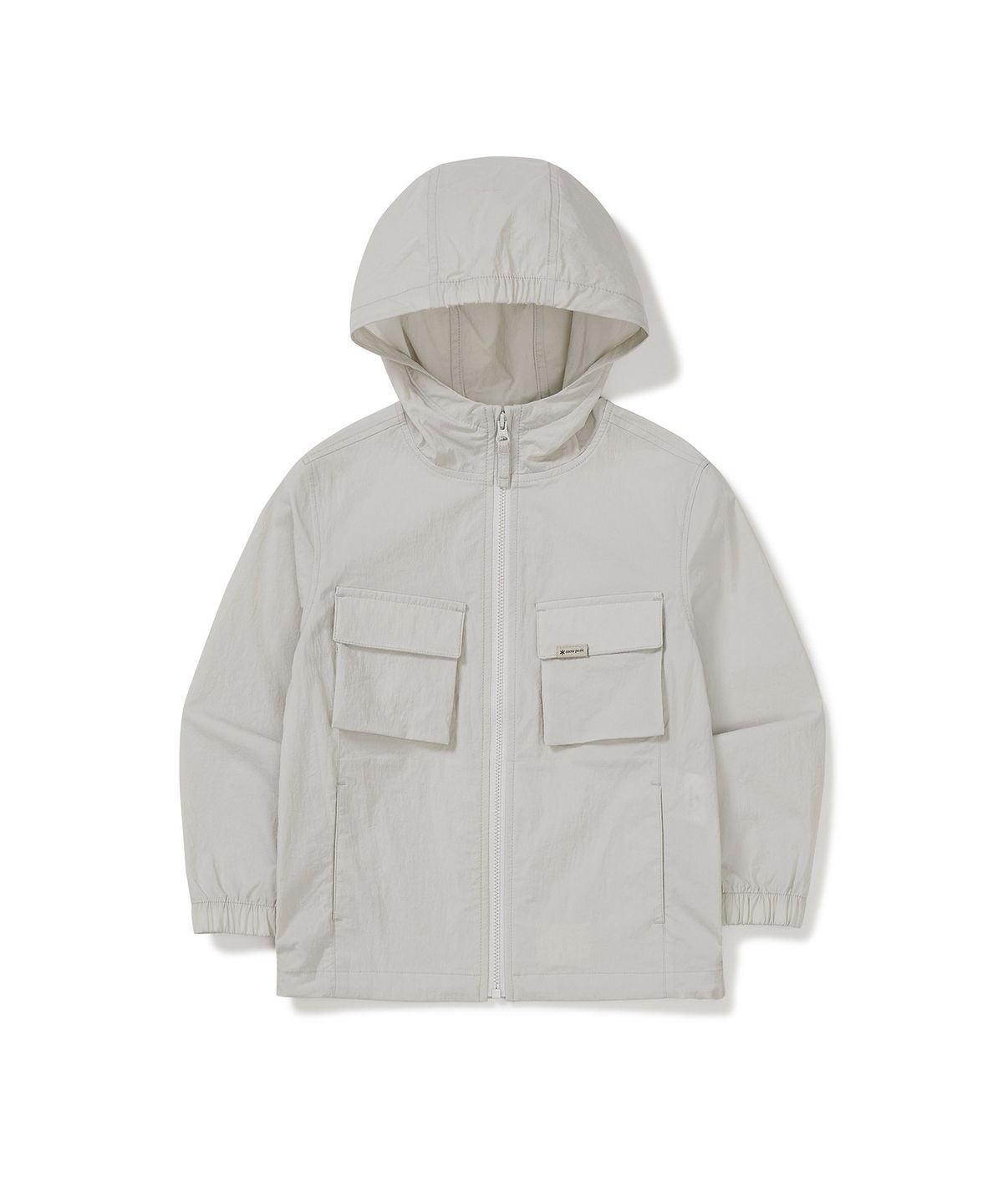 스노우피크 어패럴 키즈(SNOWPEAK APPAREL KIDS) 키즈 루트 아웃포켓 바람막이 Light Beige (S23MKRWB85)