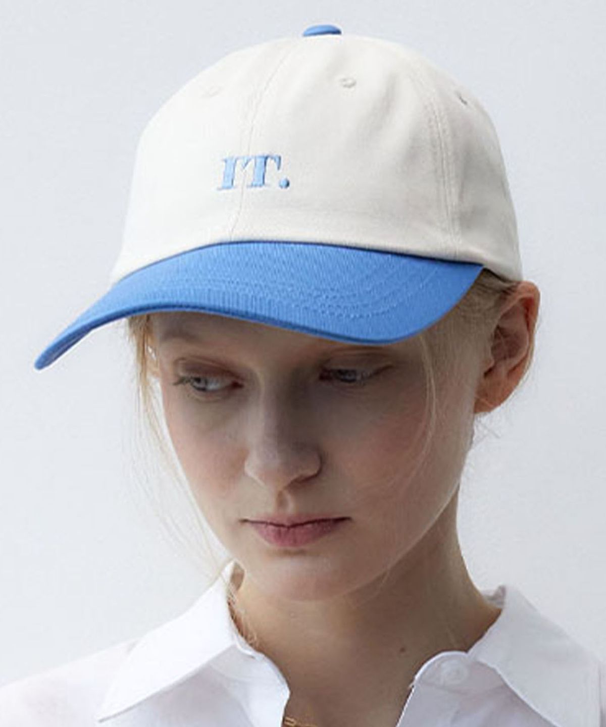 잇터(ITER) EMBROIDERY SLOGAN COTTON BALL CAP_BLACK