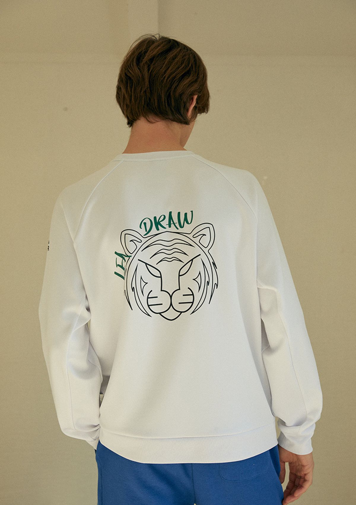 리드로(LEADRAW) Lucky Tiger Sweatshirts _ White