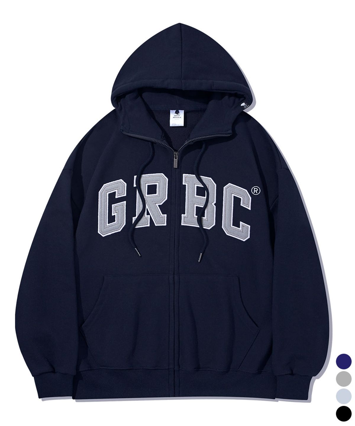 고스트리퍼블릭 주니어(GHOST REPUBLIC JUNIOR) 주니어 GRBC 빅 패치 오버핏 후드집업 JHZ-J269