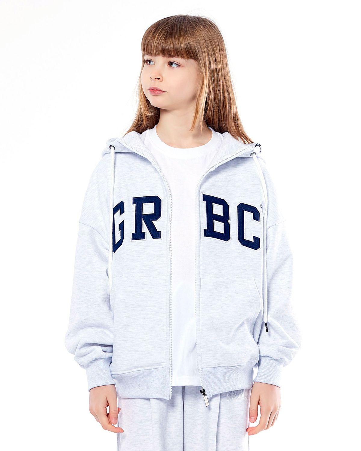 고스트리퍼블릭 주니어(GHOST REPUBLIC JUNIOR) 주니어 GRBC 빅 패치 오버핏 후드집업 JHZ-J269