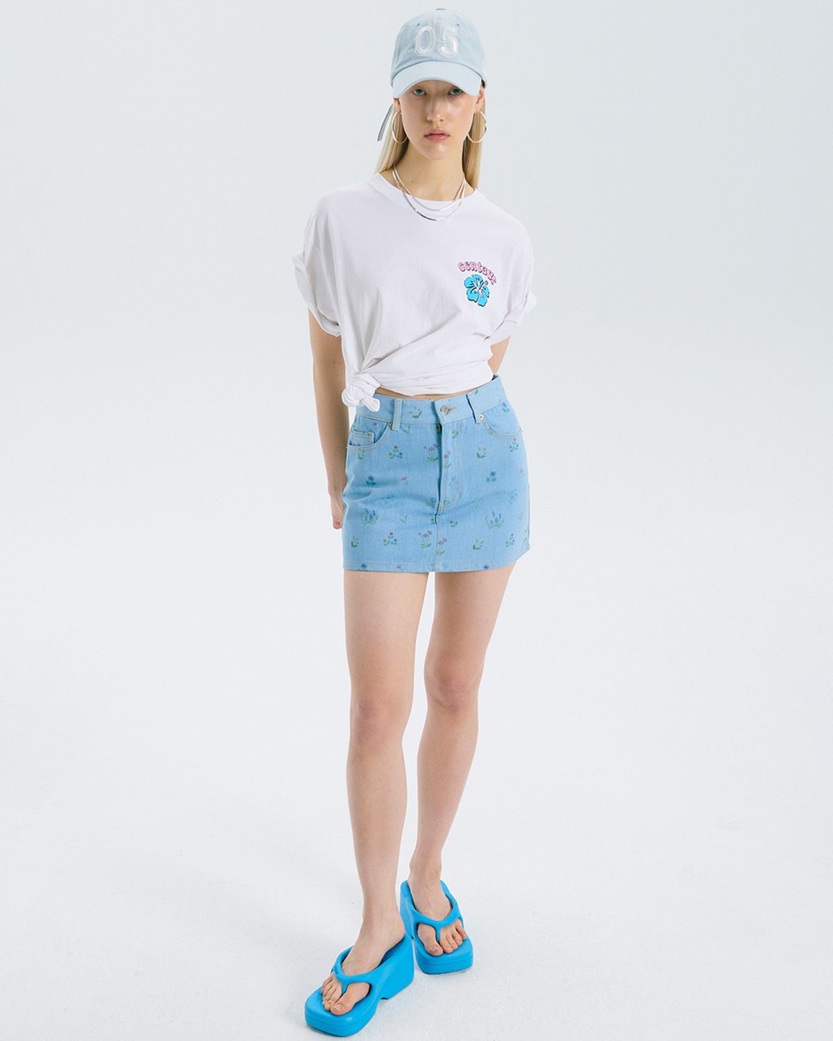 센토르(CENTAUR.KR) CENTAUR ROSE 05 BALL CAP_SKY BLUE