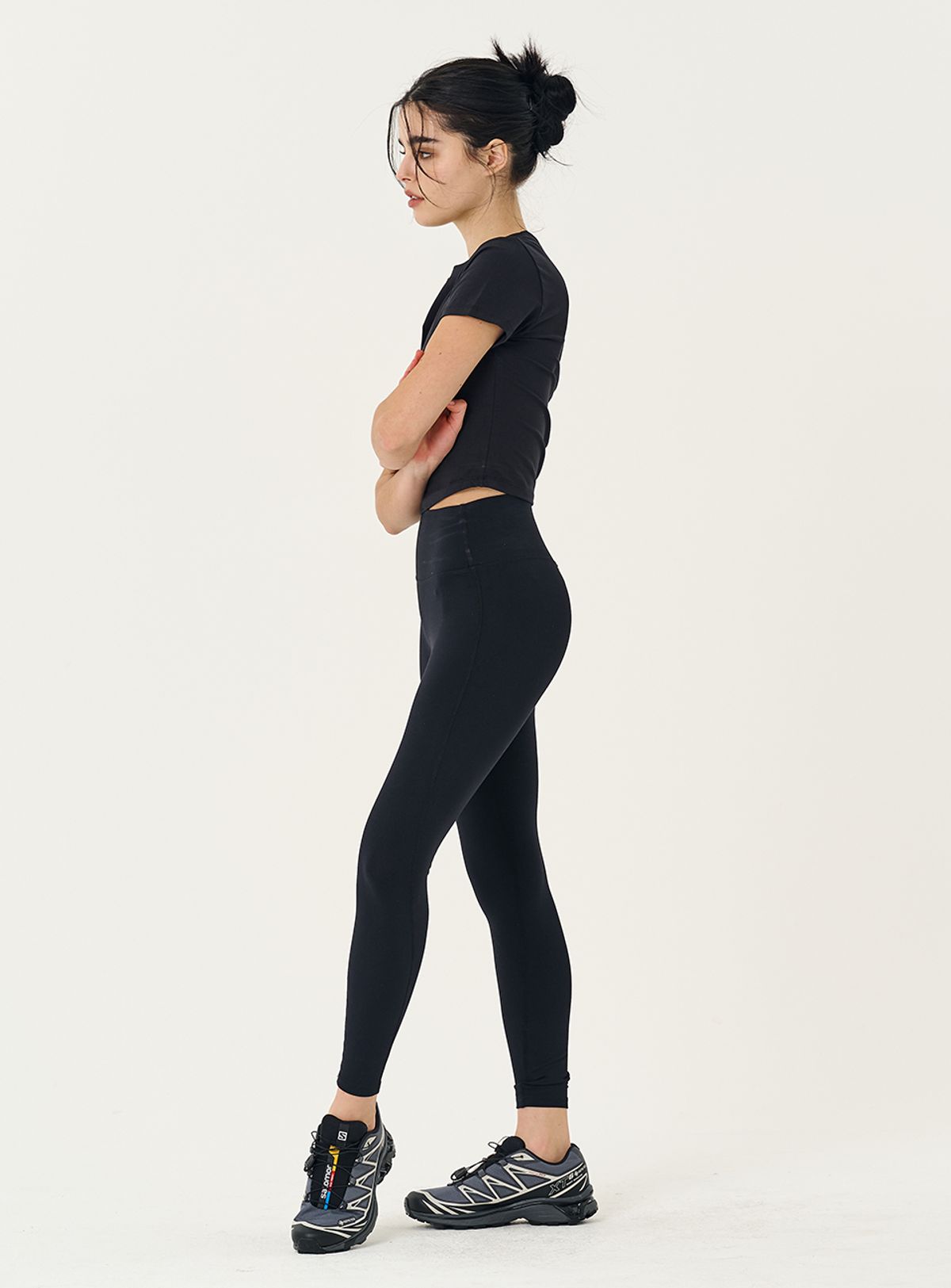 인터레스트(INTEREST) 420N HIGH TENSION SPAN LEGGINGGS _BLACK