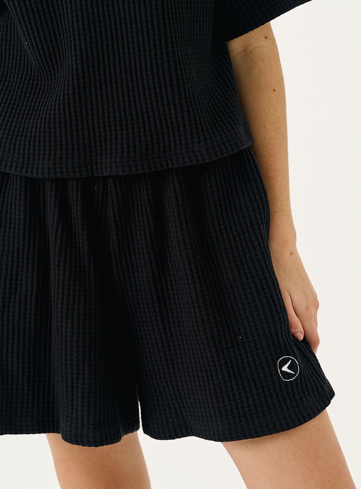 인터레스트(INTEREST) CROIFFLE BAND SHORTS_BLACK