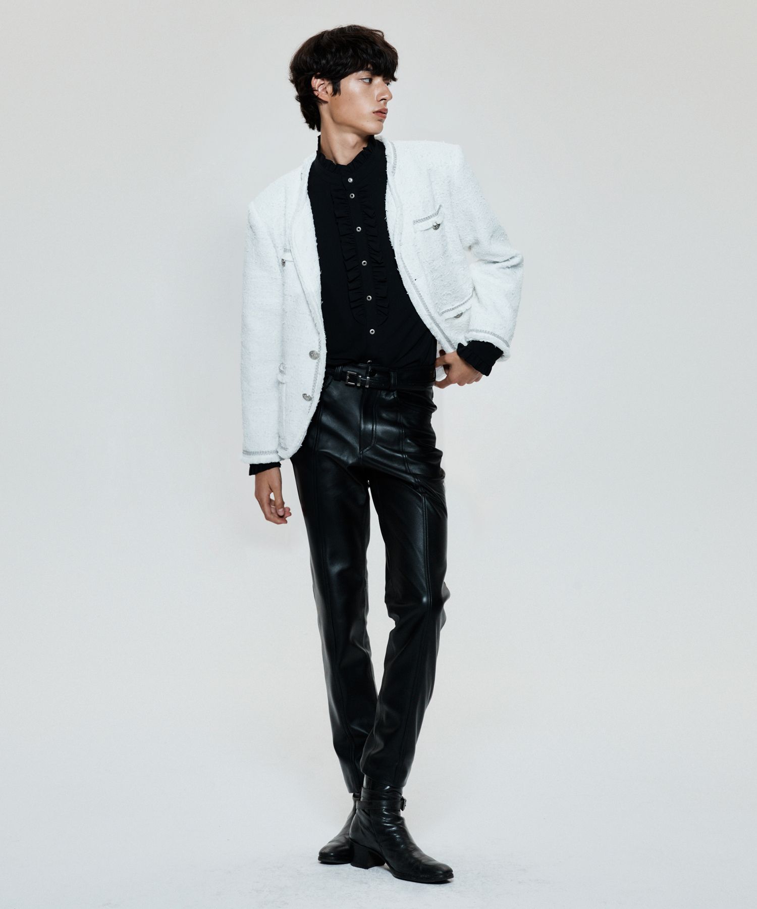 ジャケット・アウター kushamaronOTONA MUSE FRINGE TWEED OV Designer fashion, Seoul-fully created | W Concept