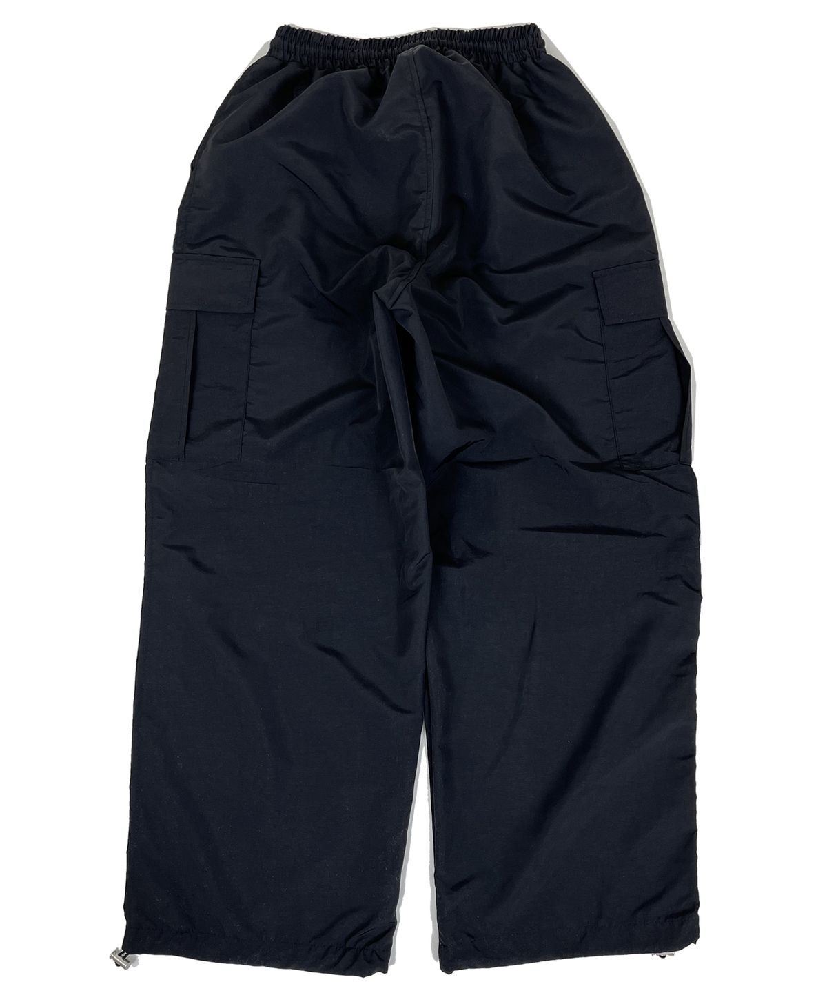 스케이터락(SK8ER ROCK) Knee tuck cargo nylon wide pants black