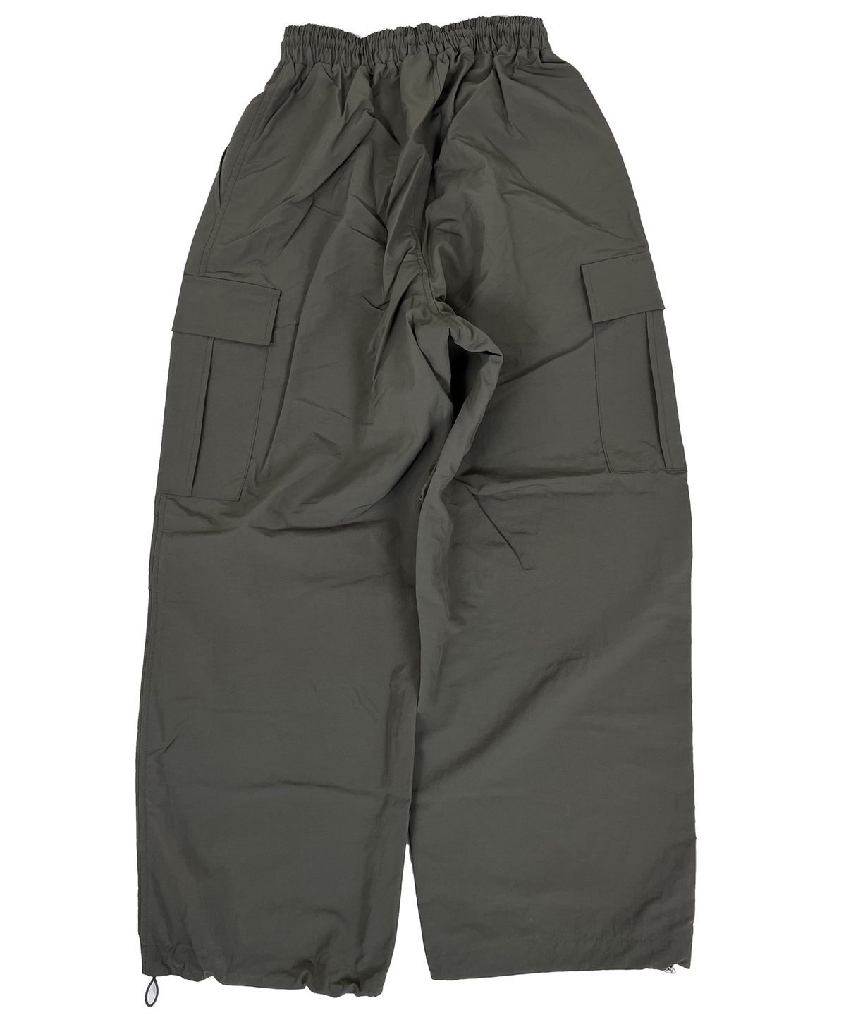 스케이터락(SK8ER ROCK) Knee tuck cargo nylon wide pants dimgray