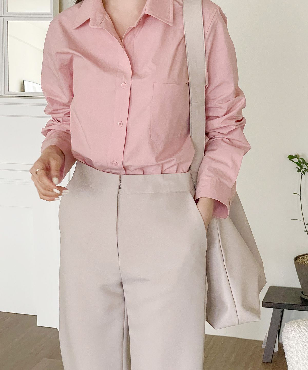 에이제로(AZERO) Soft Hobo Bag (Cream)