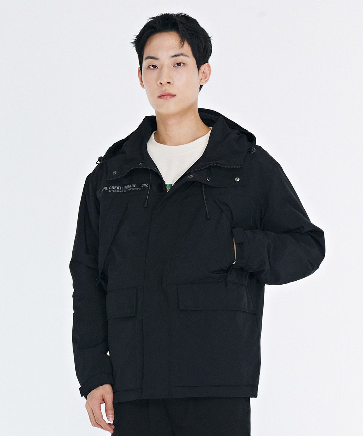 체이스컬트(CHASECULT) 남성 포켓 디테일 후드 점퍼-CARK4112B03