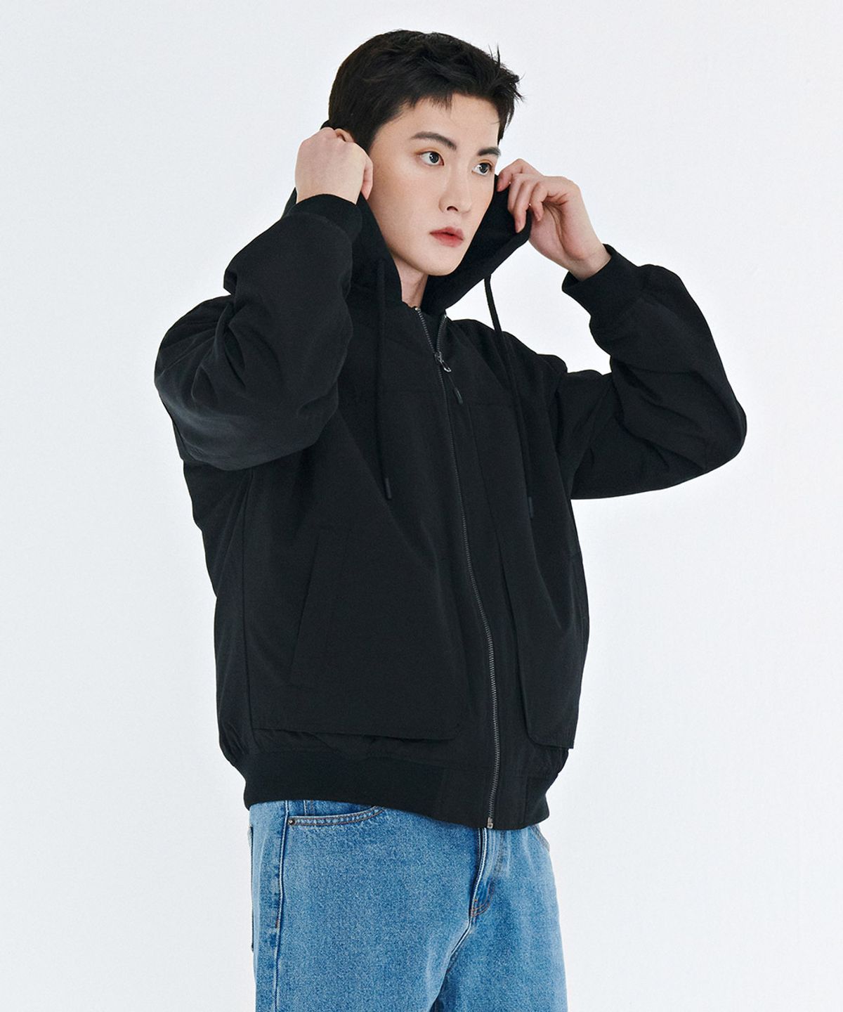 체이스컬트(CHASECULT) 공용 디테쳐블 항공 점퍼-CARU4111B03