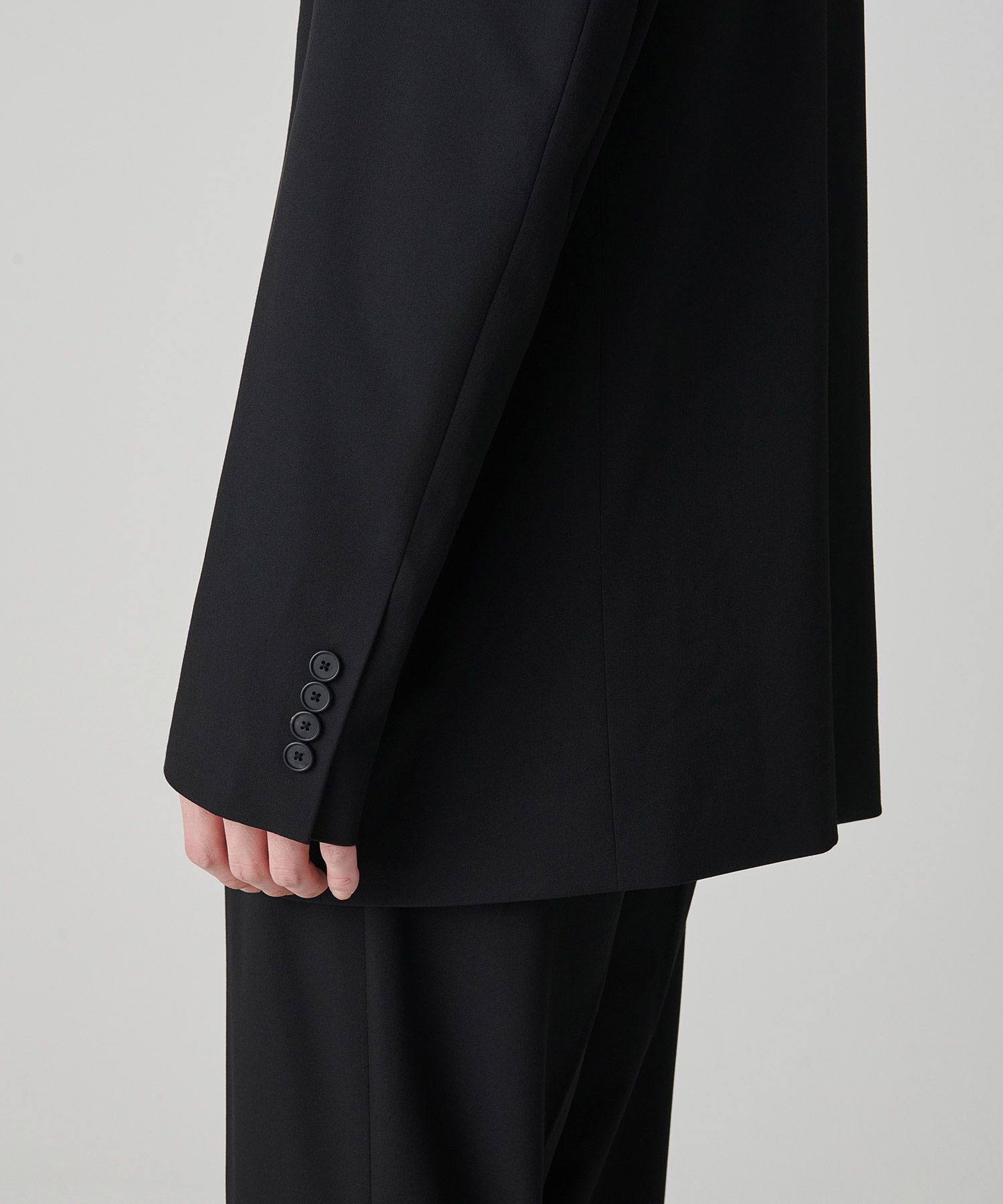 MUSINSA | MUSINSA STANDARD Oversized Layered Blazer [Black]
