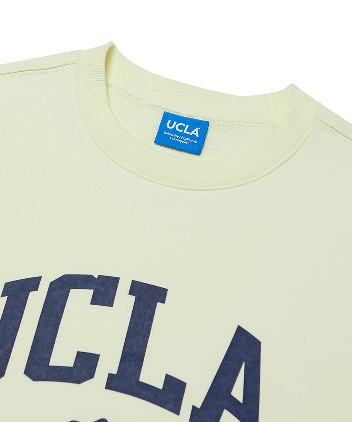 유씨엘에이(UCLA) 아치 로고 스웨트셔츠[YELLOW](UZ3LT03_75)