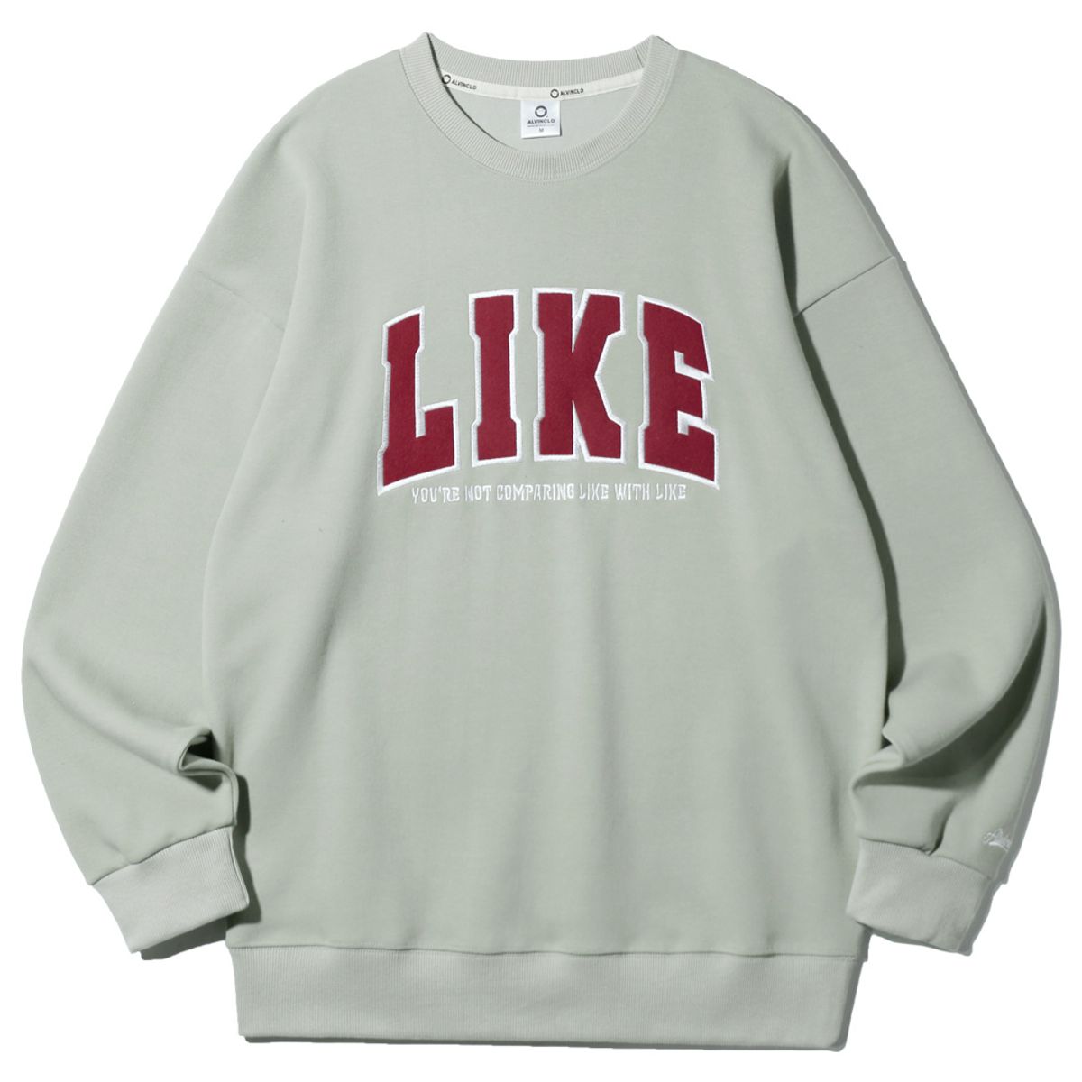 앨빈클로(ALVINCLO) 2XL~4XL 빅사이즈 LIKE 오버핏 맨투맨 BE5738 5컬러