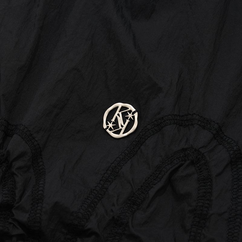 MUSINSA | KIRSH Collection Heart Shirring Jacket [Black]