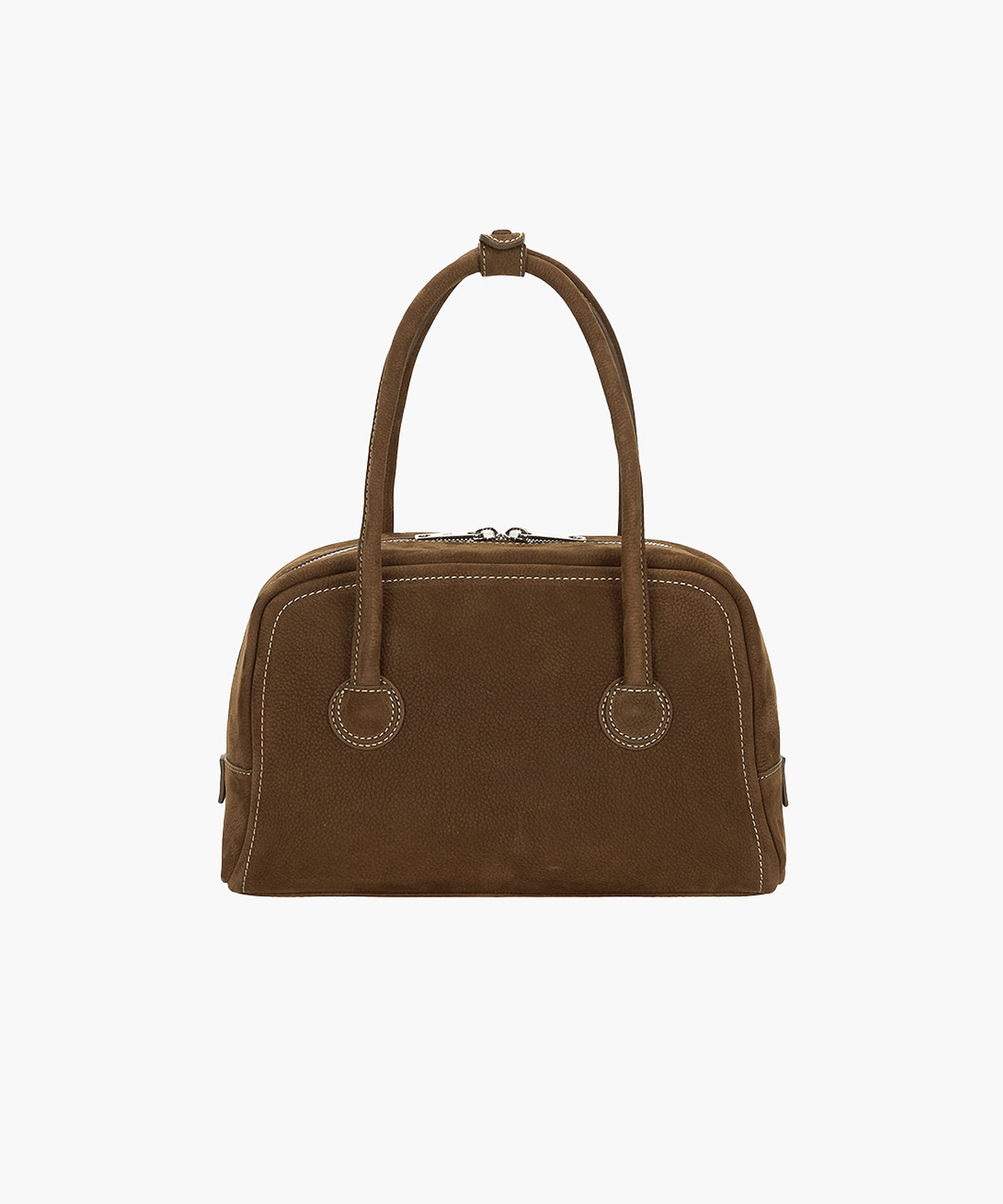 [Margesherwood] / ☆ DUMPLING TOTE / chestnut nubuck MARGESHERWOOD Dumpling tote chestnut nubuck suede leather