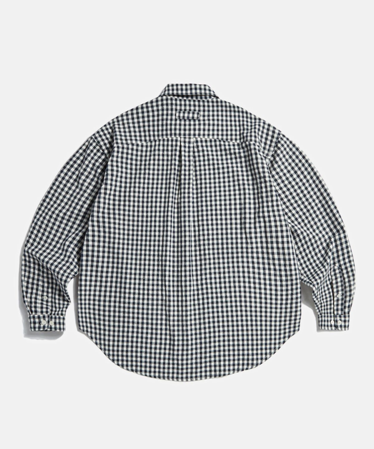 에스피오나지(ESPIONAGE) Double Pocket Gingham Shirt Navy