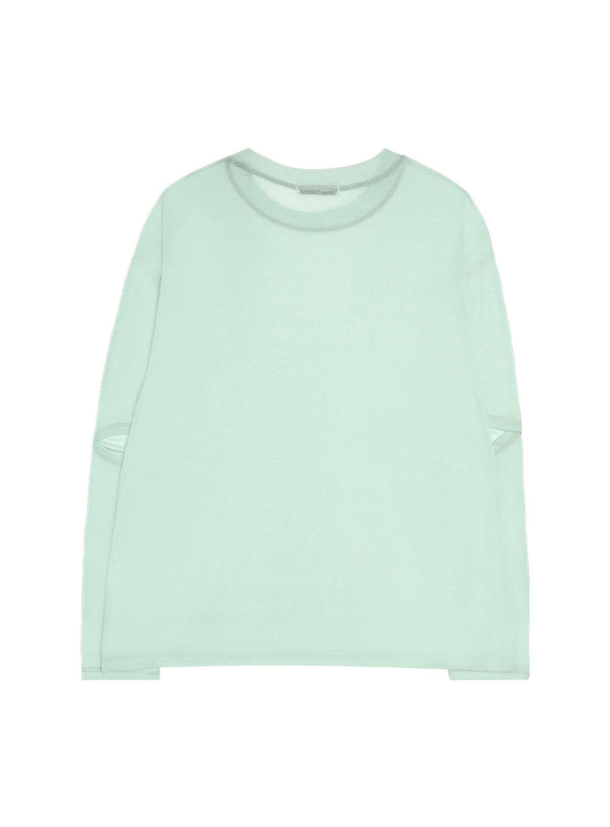인터레스트(INTEREST) CUT OUT SLEELVE TOP_MINT