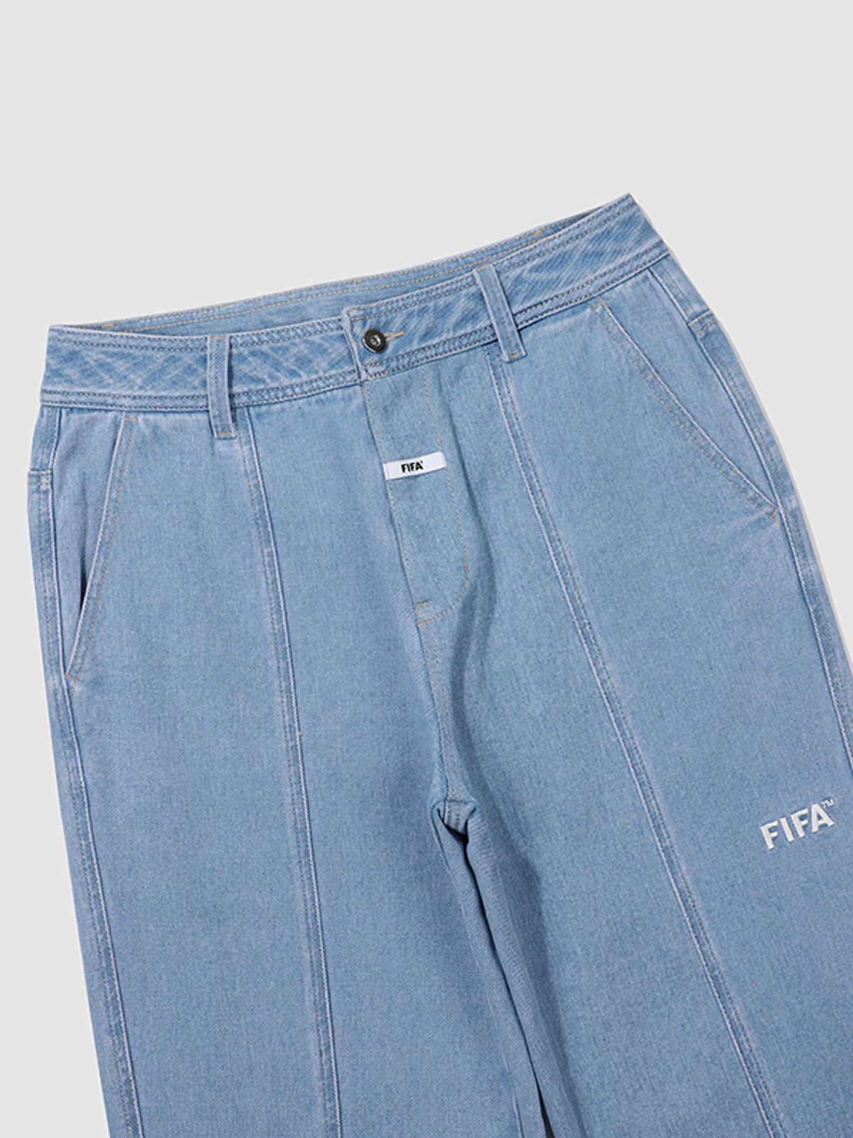 피파 1904(FIFA 1904) 루즈 핏 일자 데님 팬츠(FF31PC10U_220)