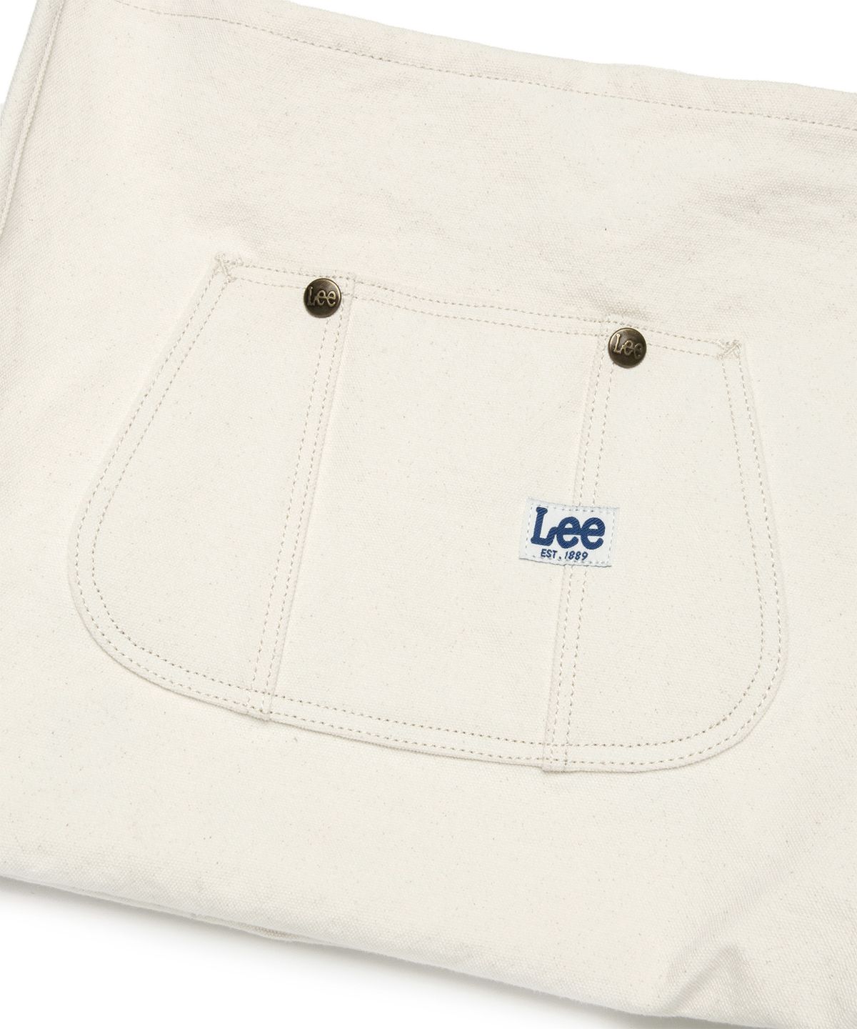 리(LEE) 빅 포켓 에코백 아이보리
