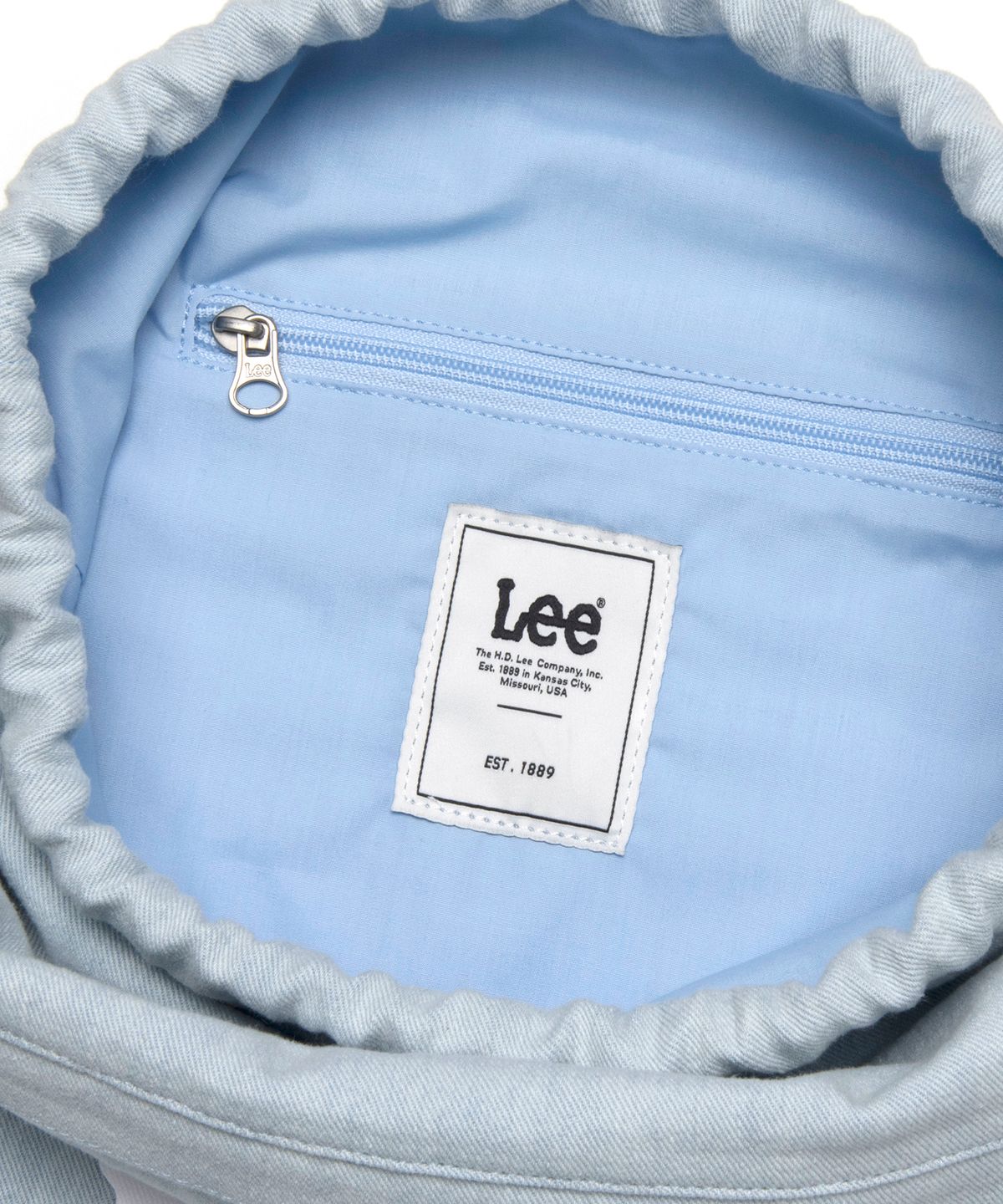 리(LEE) 피크닉 스트링 백팩 인디고 라이트