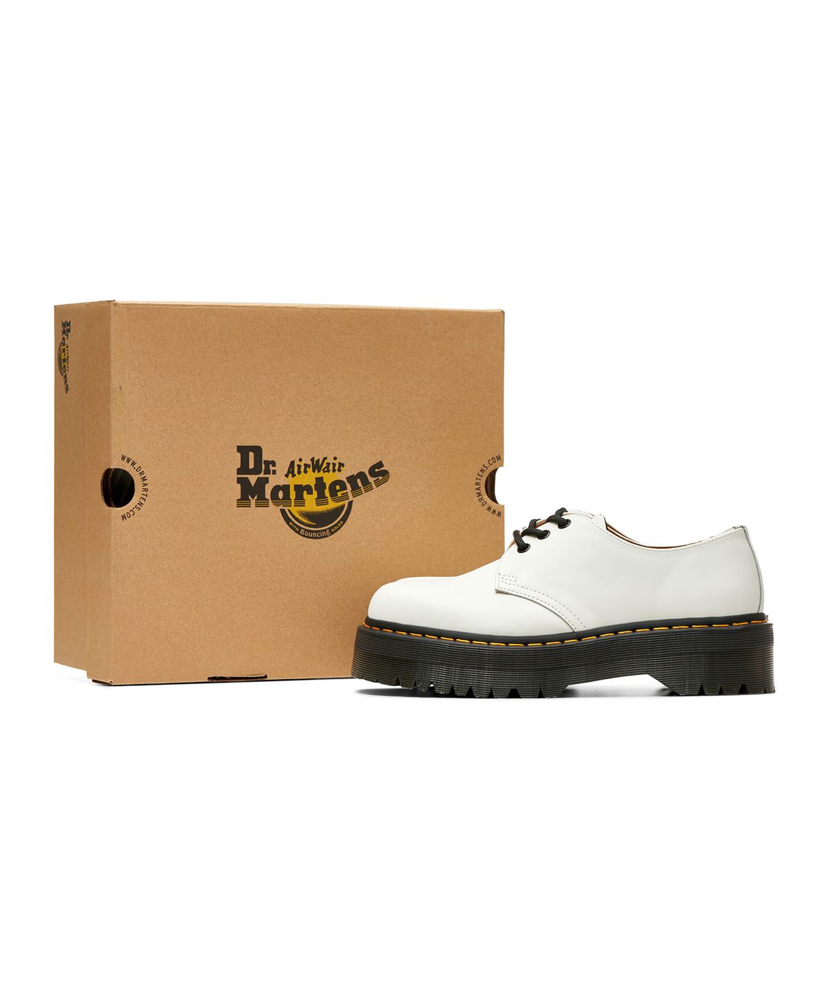 닥터마틴(DR.MARTENS) 1461 3홀 쿼드 스무스 화이트 / 26492100