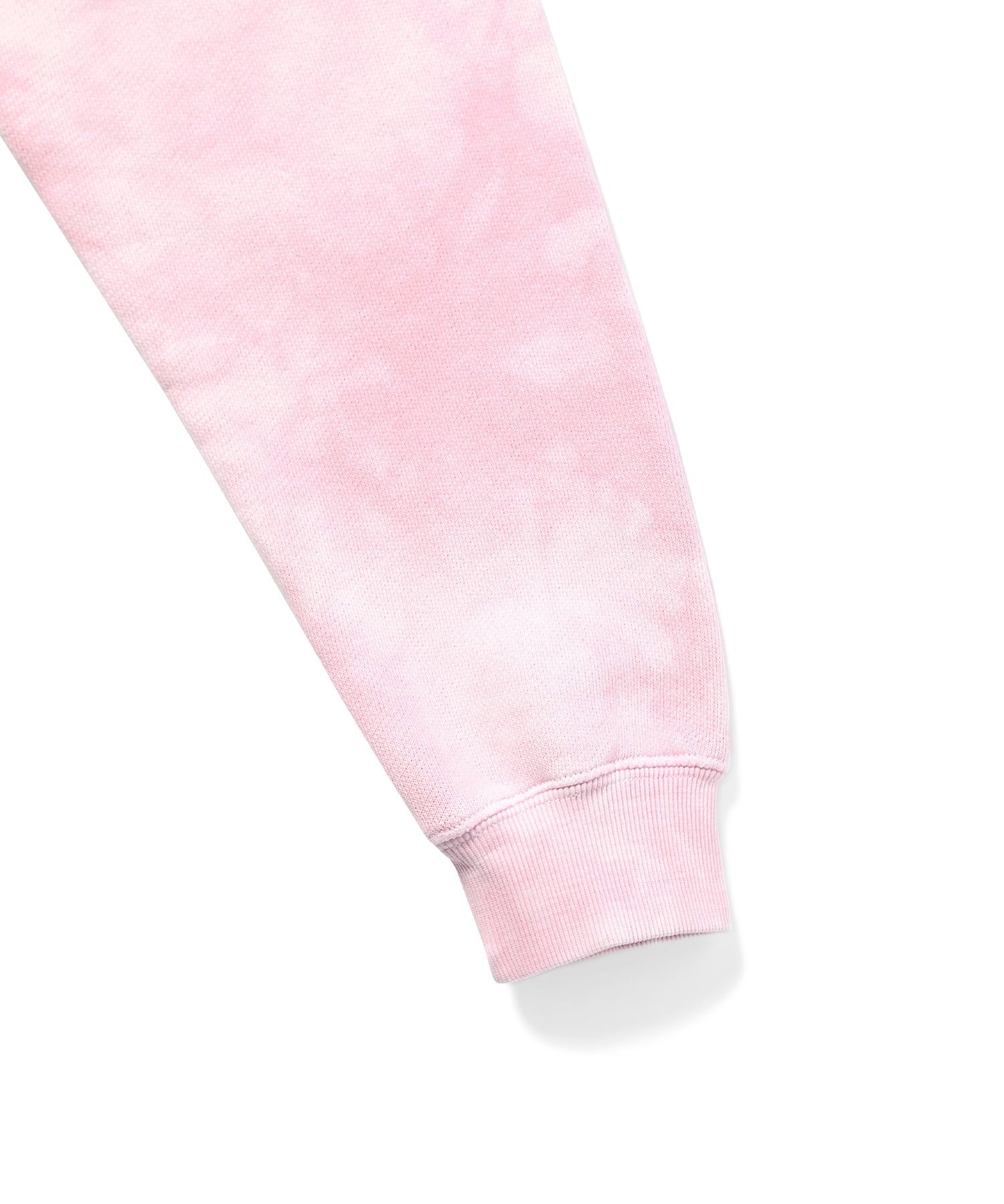MUSINSA | thisisneverthat® Uneven Dyed Zip Hoodie Pink