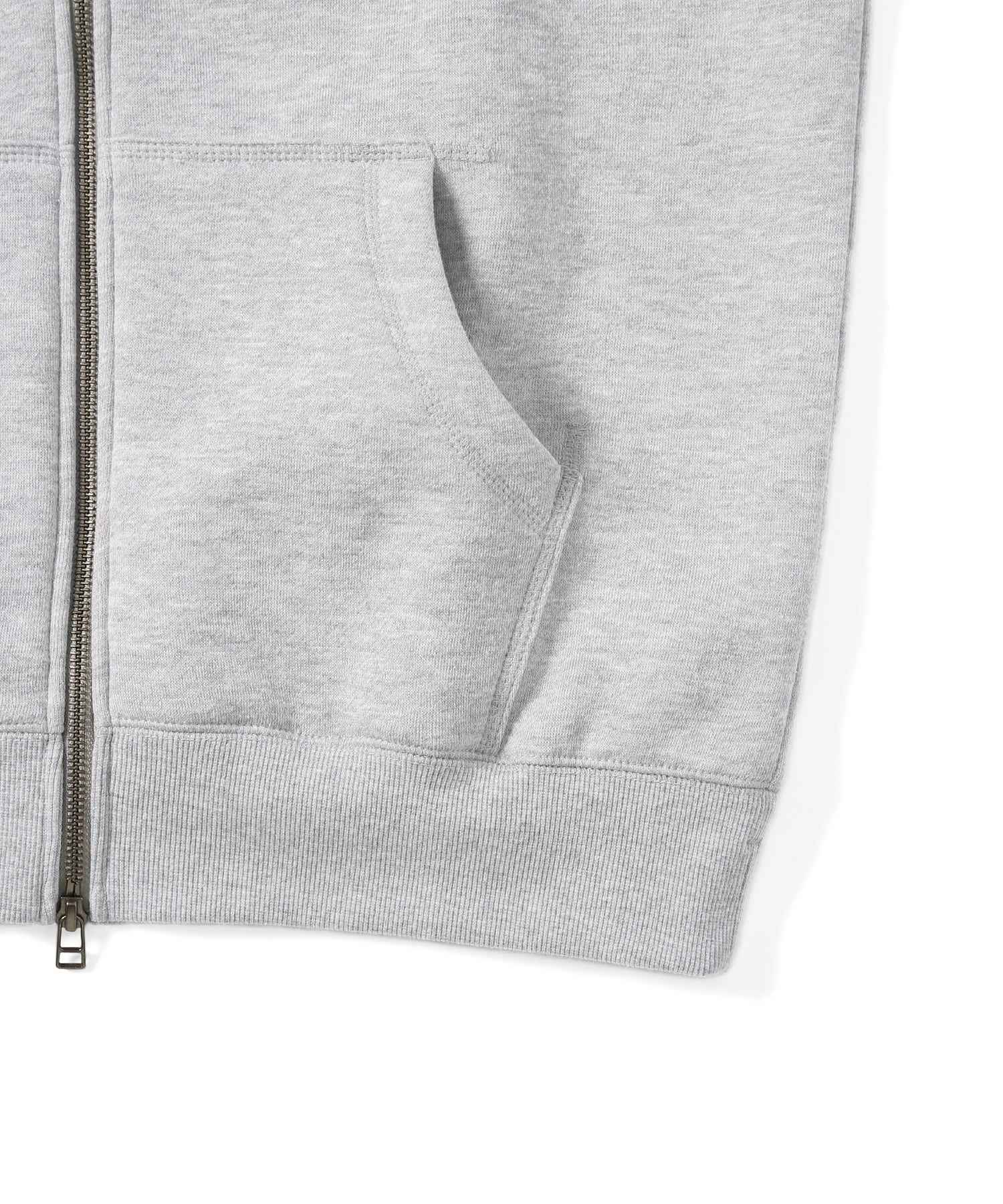 【THISISNEVERTHAT】Sleeveless Zip Up Hoodie Heather Grey thisisneverthat Sleeveless Zip Hoodie - Heather Grey