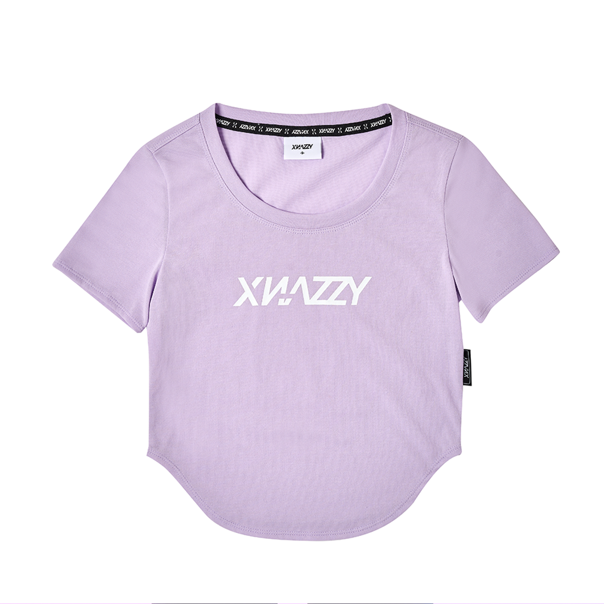 엑스네지(XNAZZY) 에어리스우먼 크롭티셔츠 XN22SPWTS01 LAVENDER