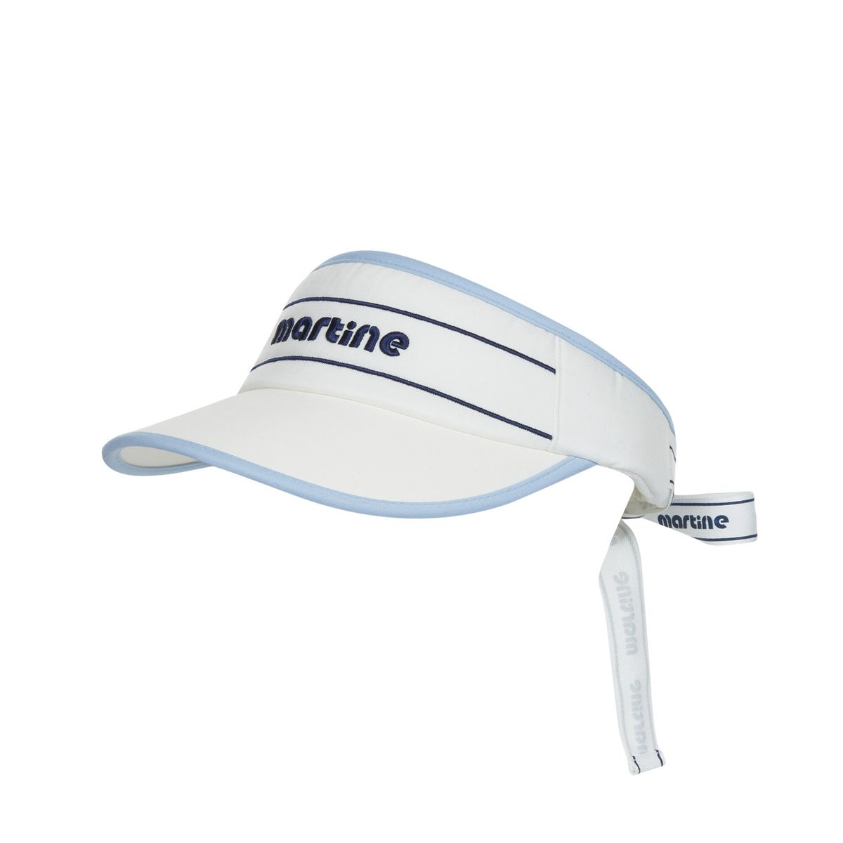 마틴골프(MARTINE GOLF) Ribbon Point Sunvisor_White