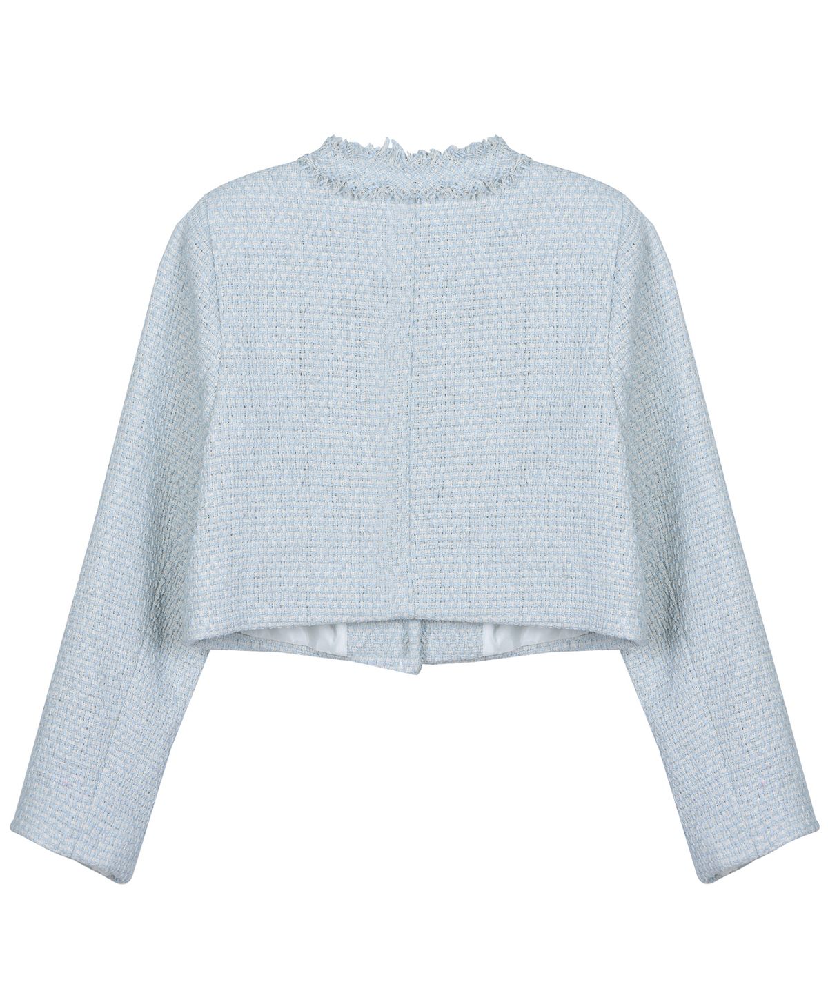 닉앤니콜(NICK&NICOLE) CHARLOTTE CROP TWEED JACKET_SKY BLUE