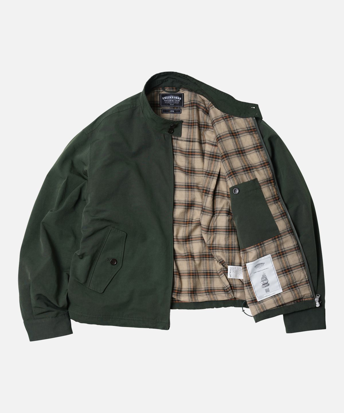 프리즘웍스(FRIZMWORKS) BUDDY HARRINGTON JACKET _ FOREST GREEN