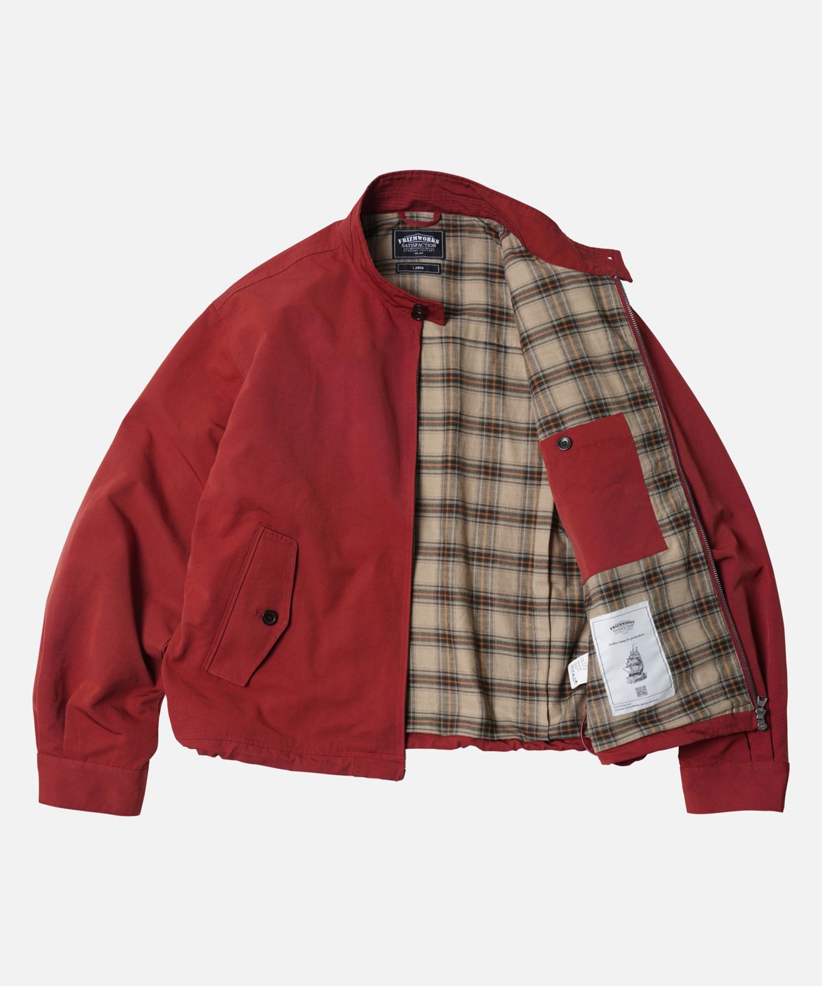 프리즘웍스(FRIZMWORKS) BUDDY HARRINGTON JACKET _ RED