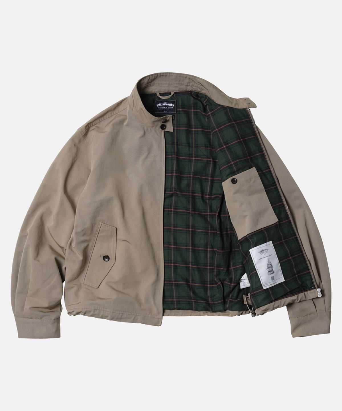 프리즘웍스(FRIZMWORKS) BUDDY HARRINGTON JACKET _ BEIGE