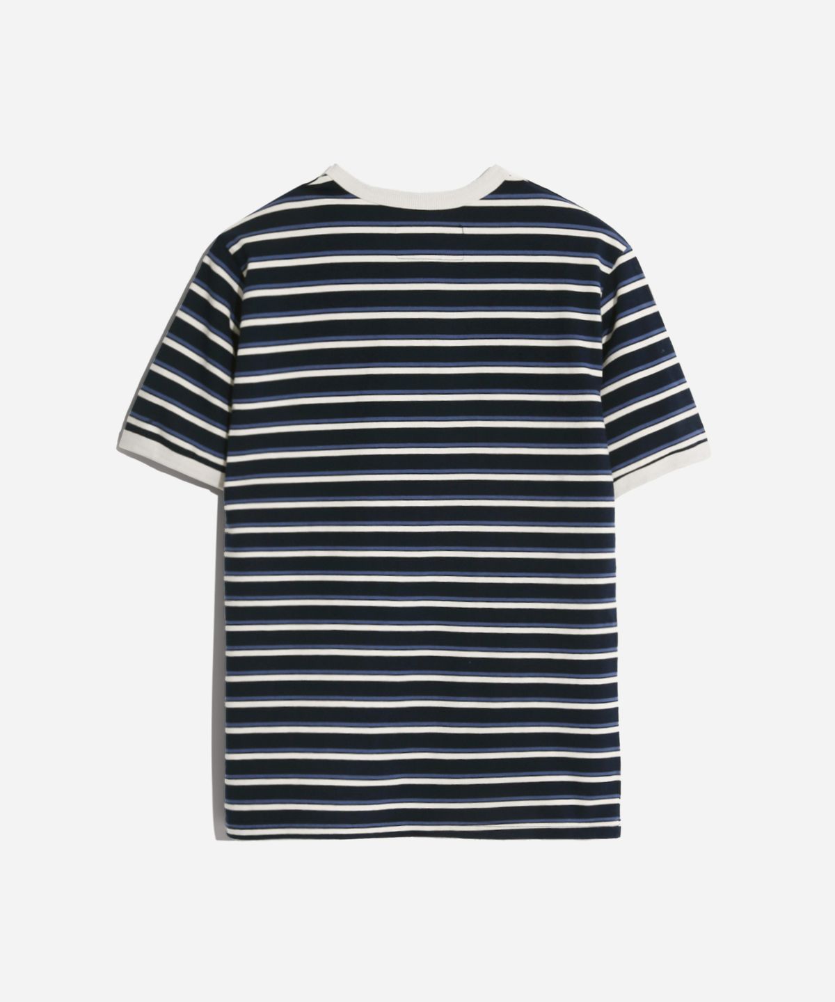 벌스데이수트(BIRTHDAYSUIT) STRIPE RINGER T-SHIRT (NAVY)