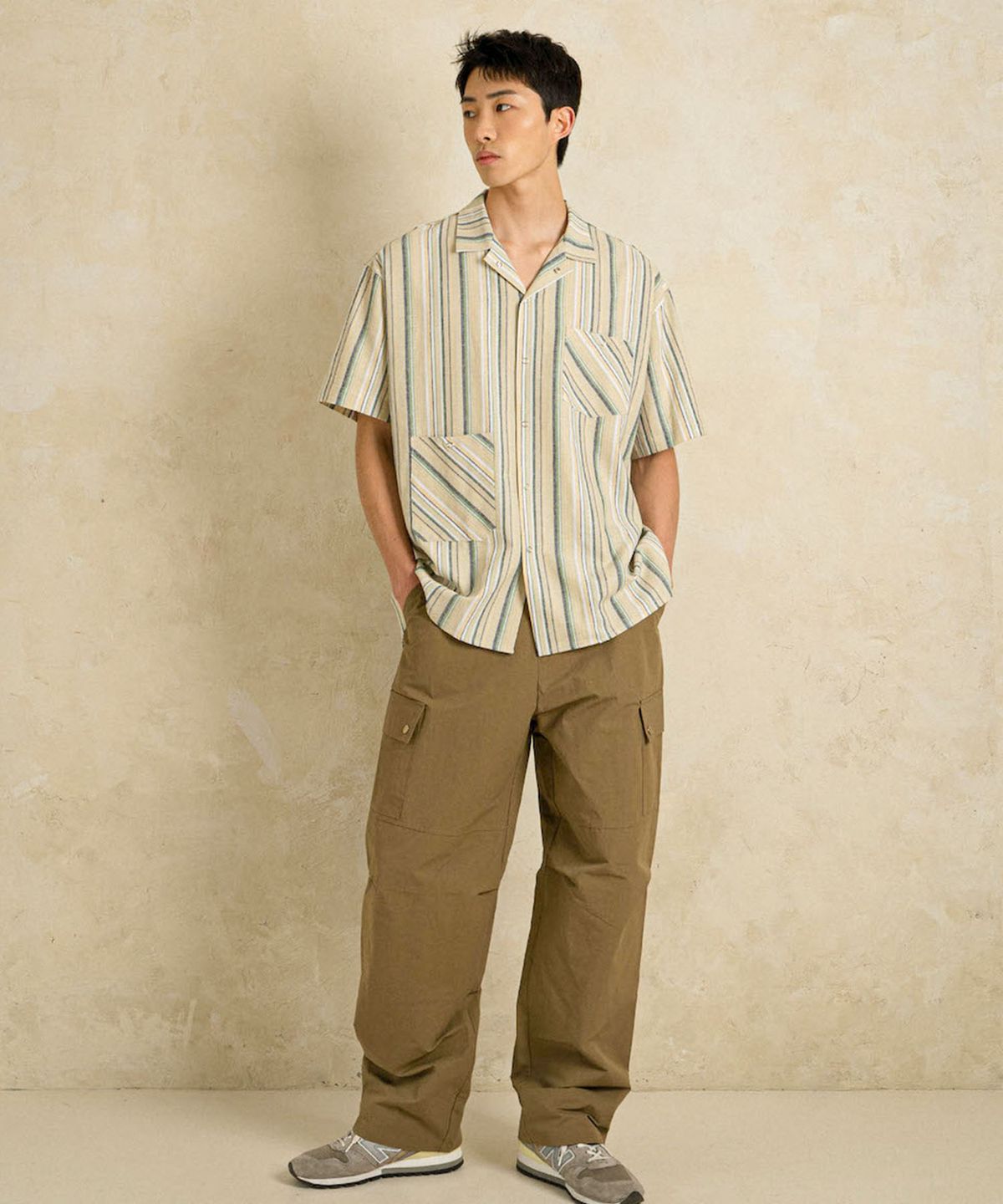 아우로(OURO) MULTI SNAP PANTS [ BEIGE ]