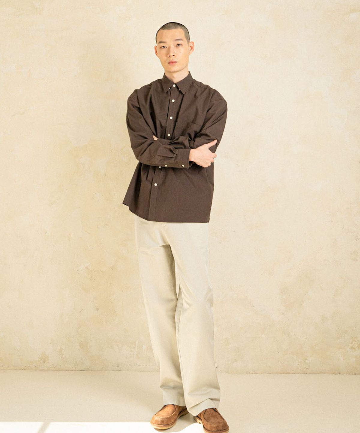 아우로(OURO) BASIC CHINO PANTS [ FOG GRAY ]