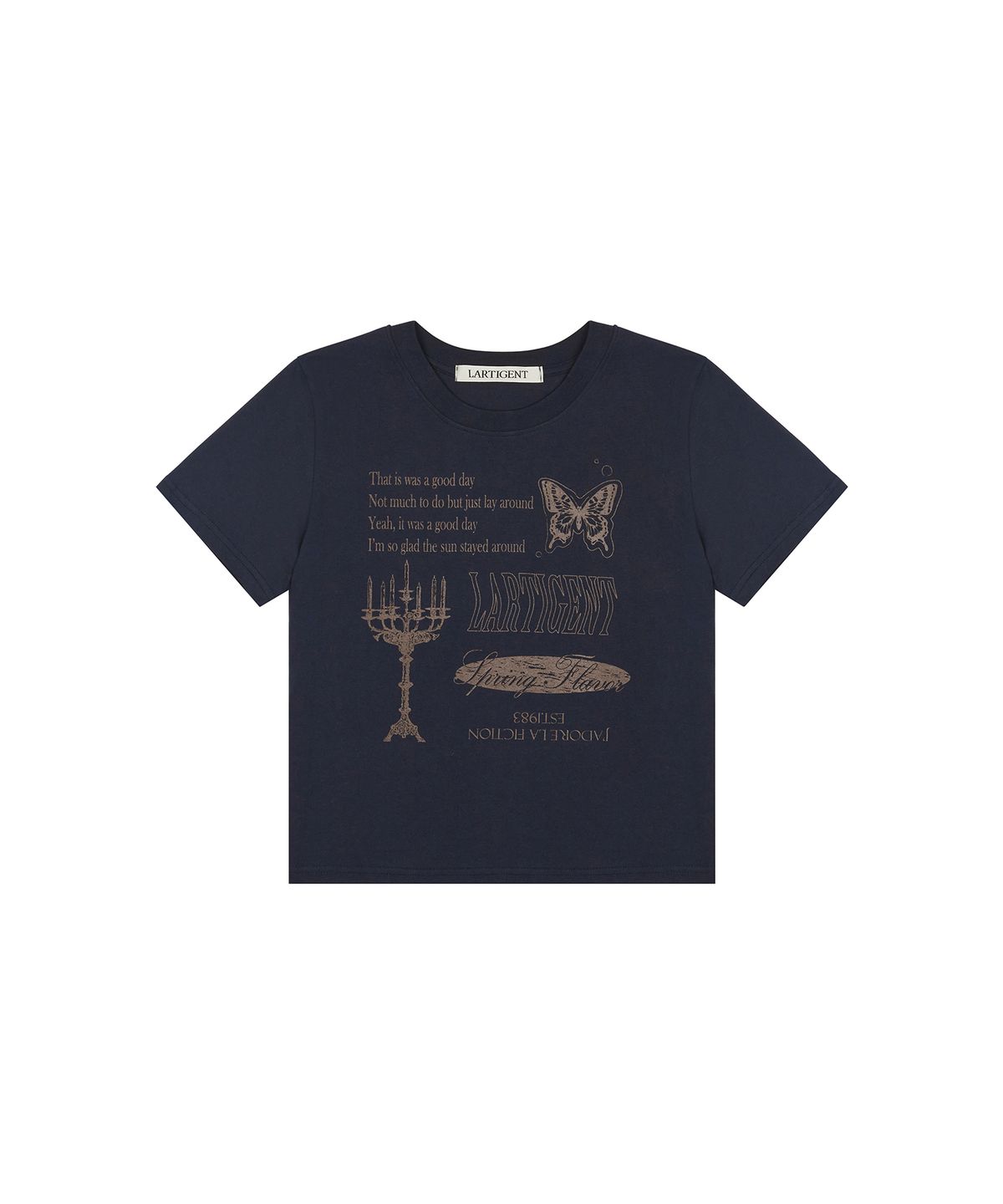 라티젠(LARTIGENT) L2 LARTIGENT T-SHIRT(NAVY)