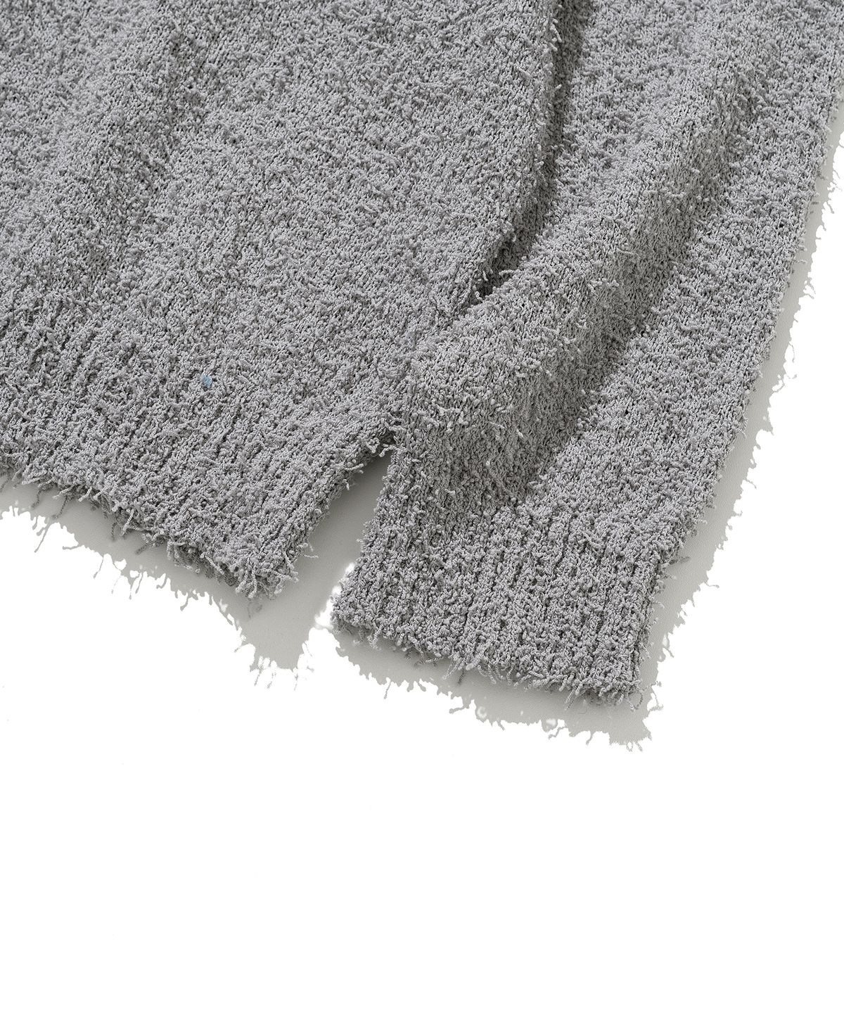 니티드(KNITTED) 테일 후디 니트 GREY