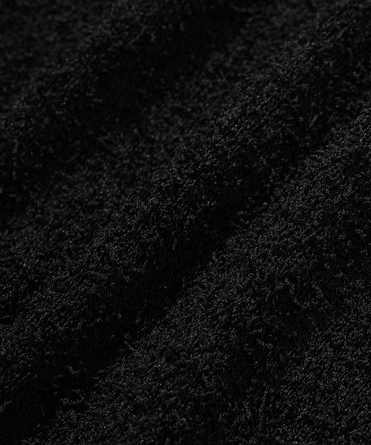 니티드(KNITTED) 테일 후디 니트 BLACK