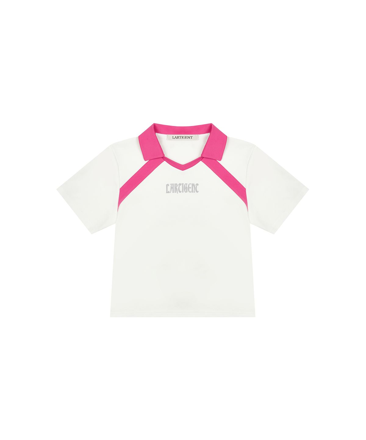 라티젠(LARTIGENT) L2 COLLAR JERSEY TOP(WHITE)