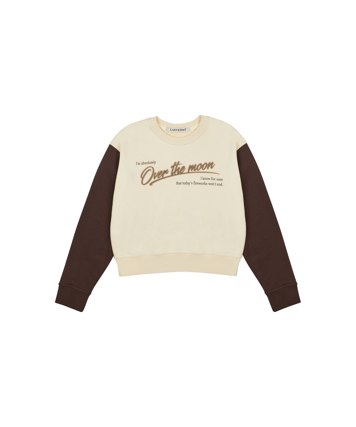 라티젠(LARTIGENT) L2 THE MOON SWEATSHIRT(BROWN)