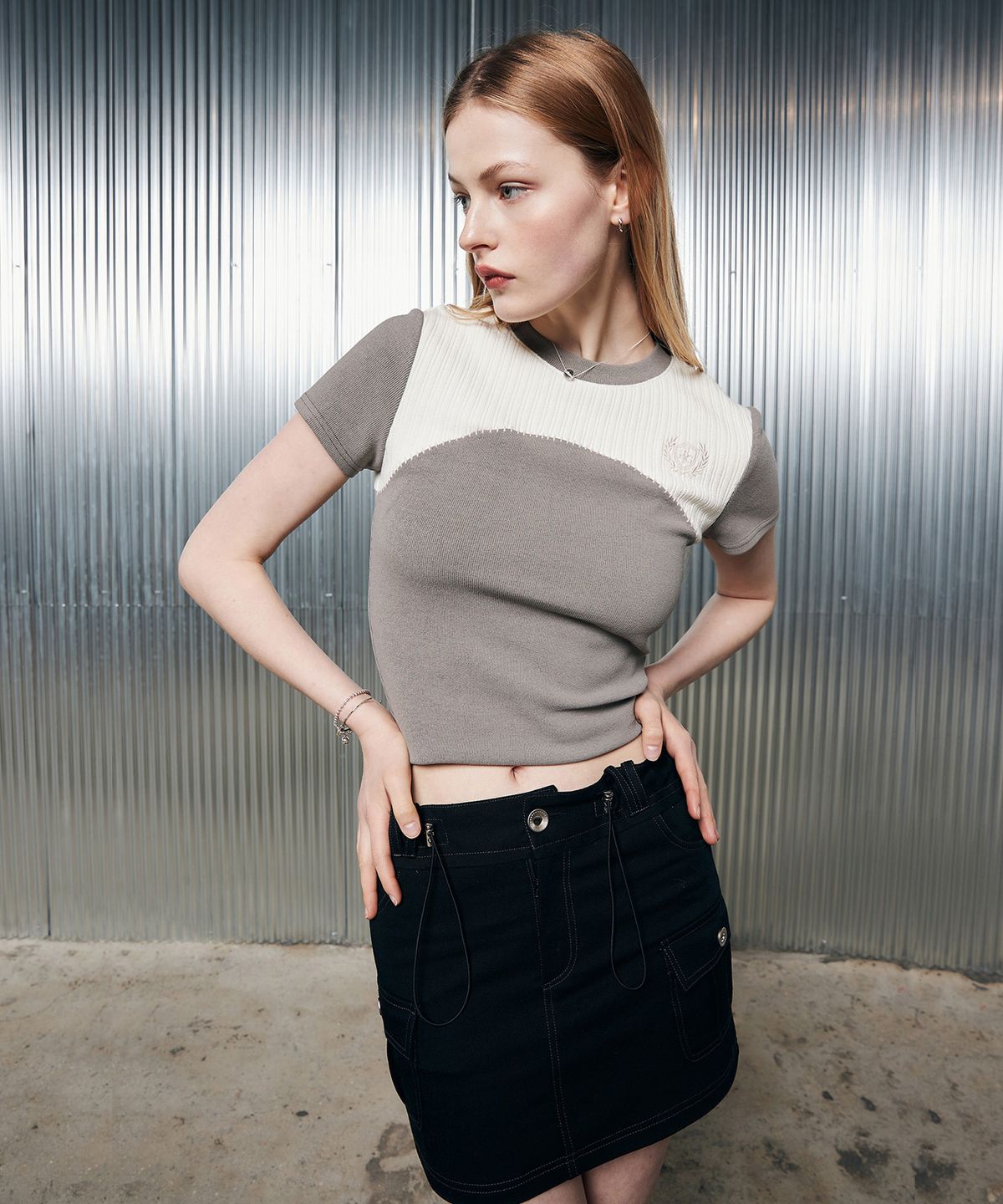라티젠(LARTIGENT) L2 POCKET MINI SKIRT(BLACK)
