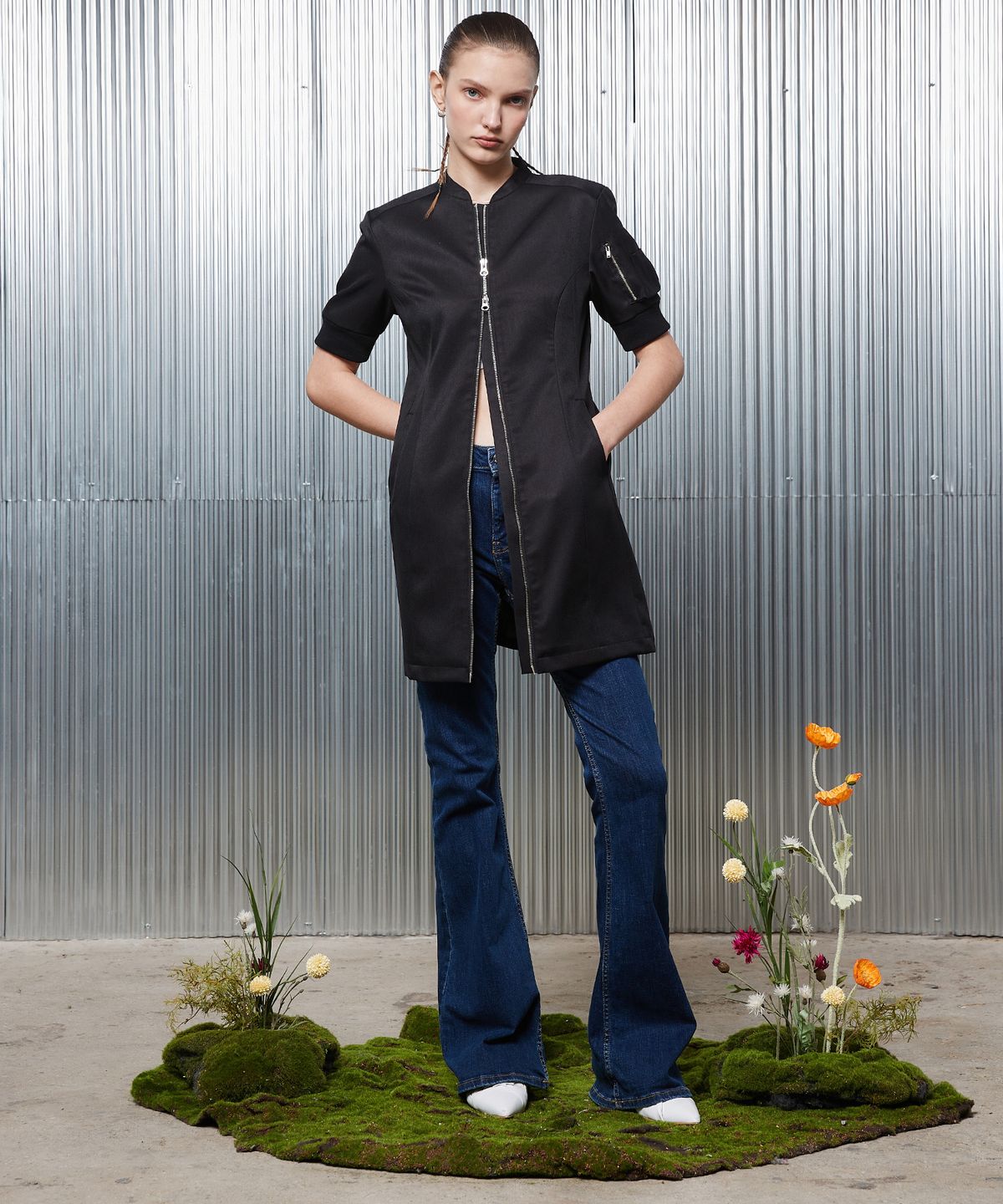 라티젠(LARTIGENT) L2 ZIP UP DRESS(BLACK)