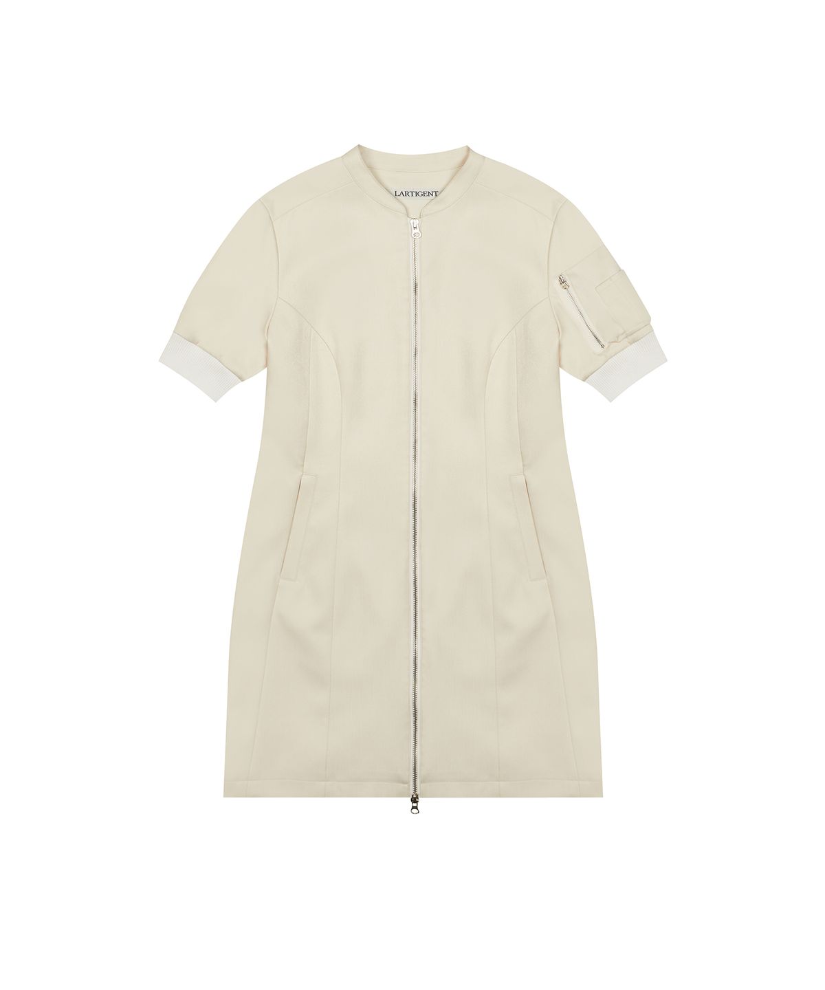라티젠(LARTIGENT) L2 ZIP UP DRESS(BEIGE)