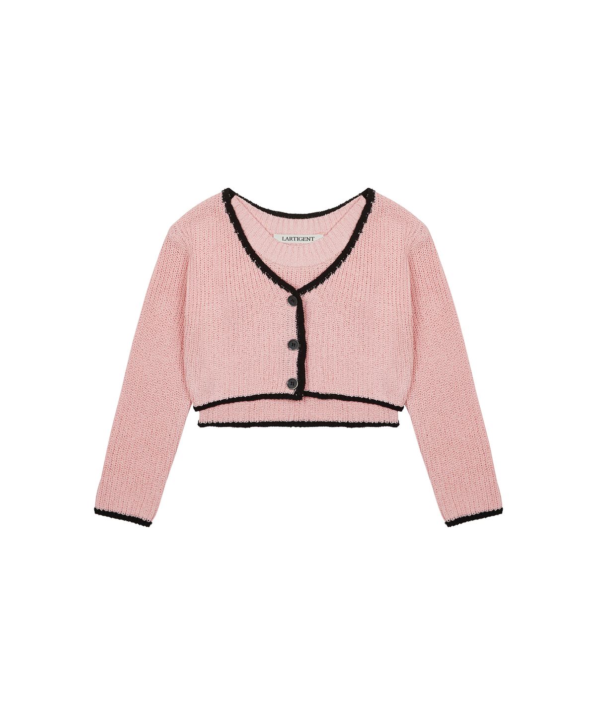 라티젠(LARTIGENT) L2 LINE CARDIGAN SET(PINK)