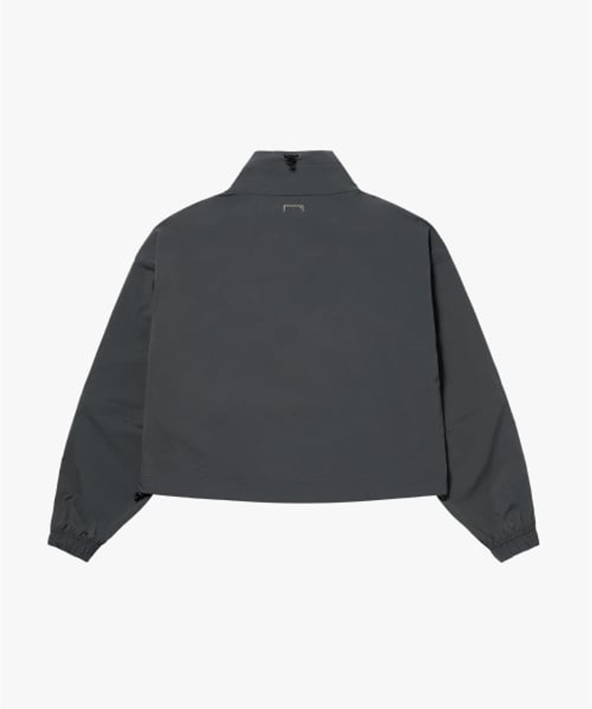 골스튜디오(GOALSTUDIO) WOMENS STRETCH NYLON CROPPED JACKET-CHARCOAL