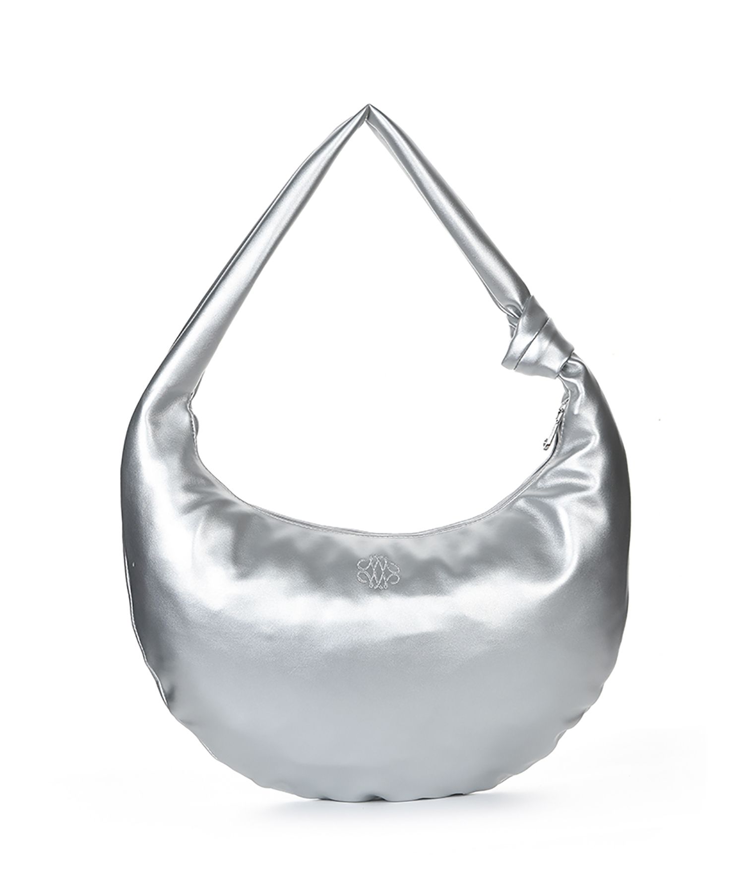 ★NlCK&NLCOLE★ NICOLE NYLON SHOULDER KNOT BAG_LIGHT GRAY Designer fashion, Seoul-fully created | W Concept